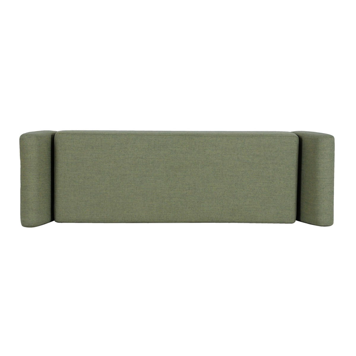 HomePop 60" Modern Storage Bench with Wood Legs - Olive Green Woven