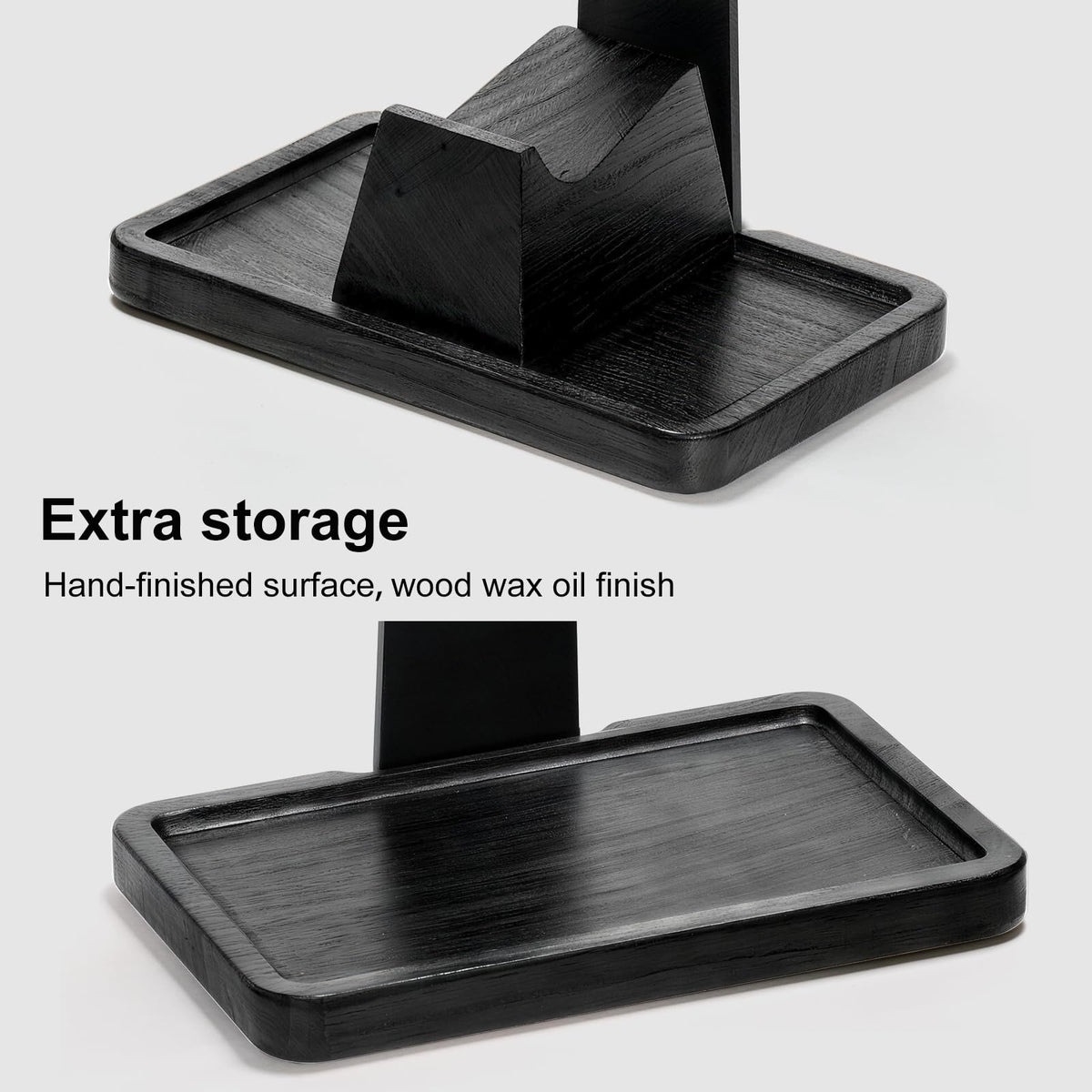 UPERGO Solid Wood Gaming Headset Stand with Controller Holder - Creative Gift for Teens, Boyfriends, Brothers, and Gamers - Desktop Organization and Decoration