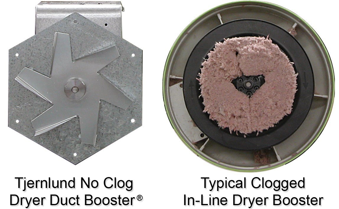 Tjernlund LB2 No-Clog, Zero Maintenance DEDPV Dryer Duct Booster Fan with Automatic Activation