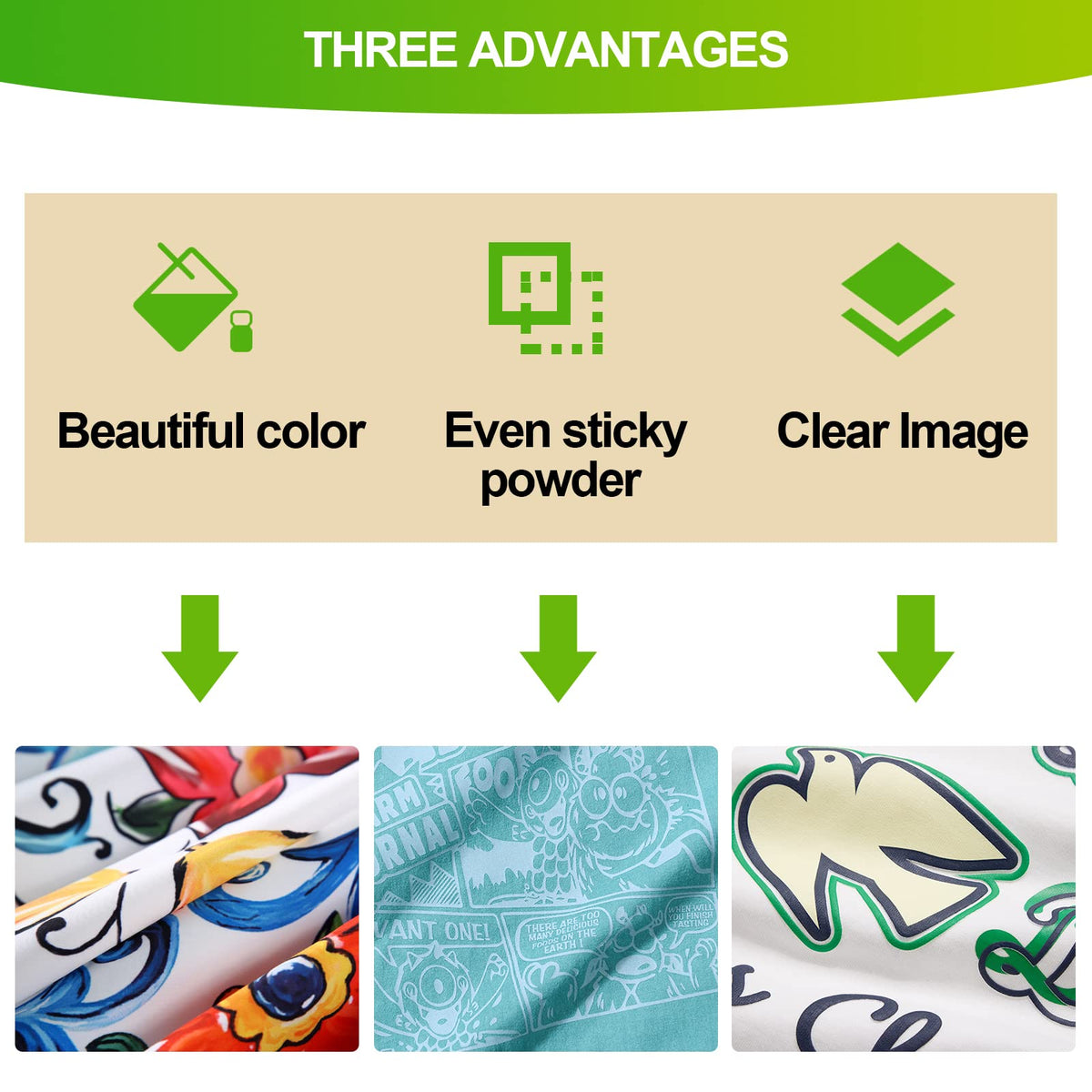 CenDale DTF Sublimation Kit - 30 Sheets A4 DTF Film for Sublimation Hack, 14oz DTF Powder White，DTF Transfer Starter Kit, Hot & Cold Peel DTF Transfer Film and Powder Kit for DTF & Sublimation Printer