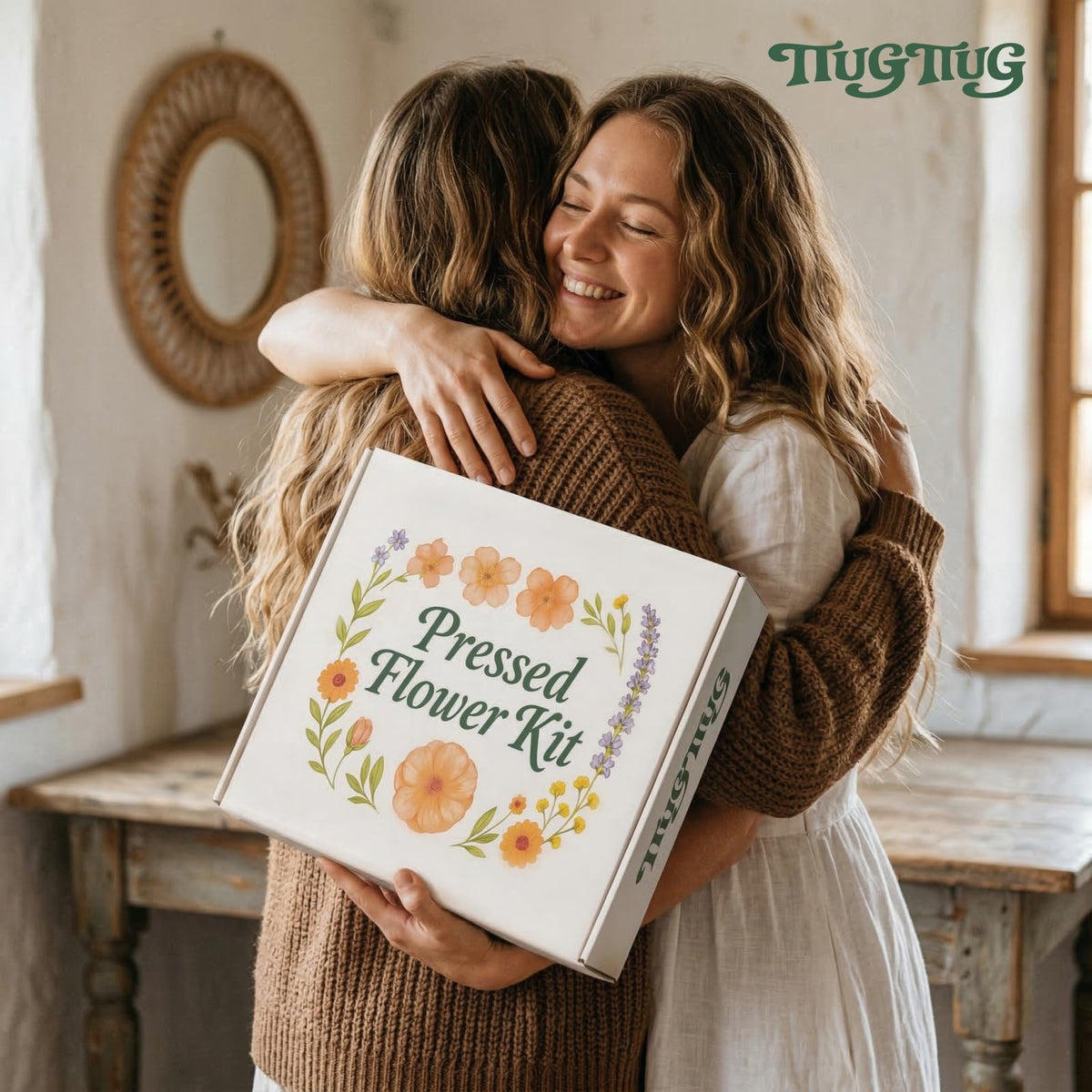 TTUGTTUG Flower Press Kit with Frames for Adults, 11" x 11" Large Wooden 10-Layer Press for DIY Floral Art, Wedding Flower Drying, Great Gift for DIY Flowers Lovers