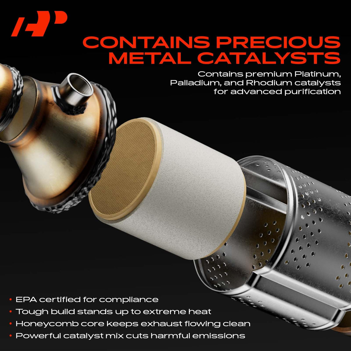 A-Premium Catalytic Converter Kit Direct-Fit Compatible with Hyundai Elantra 2011-2016, Elantra Coupe 2013, Elantra GT 2013 & Kia Forte 2013-2016, 1.8L 2.0L, EPA Compliant