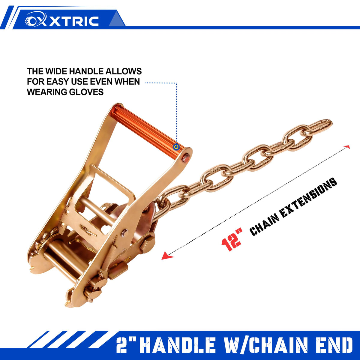 OXXTRIC 8 Point Roll Back Vehicle Tie Down Kit,Tow Truck Flatbed Straps with Chain Extension on Both Ends,WLL 3300 lbs,Heavy Duty Car Hauler Tire Over Wheel Tie Down Straps