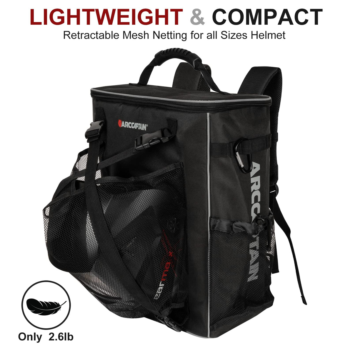 ARCCAPTAIN Stick Welder 200A & Welding Helmet Backpack