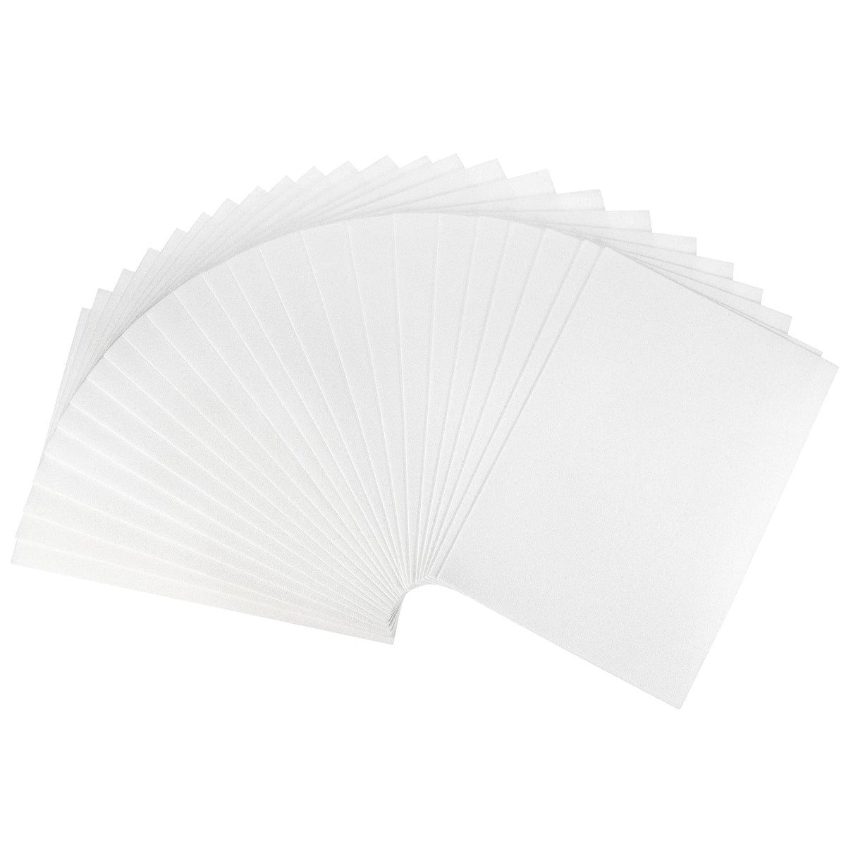 uxcell White Glitter EVA Foam Sheets 11 x 8 Inch 2mm Thick for Crafts DIY Projects 24 Pcs