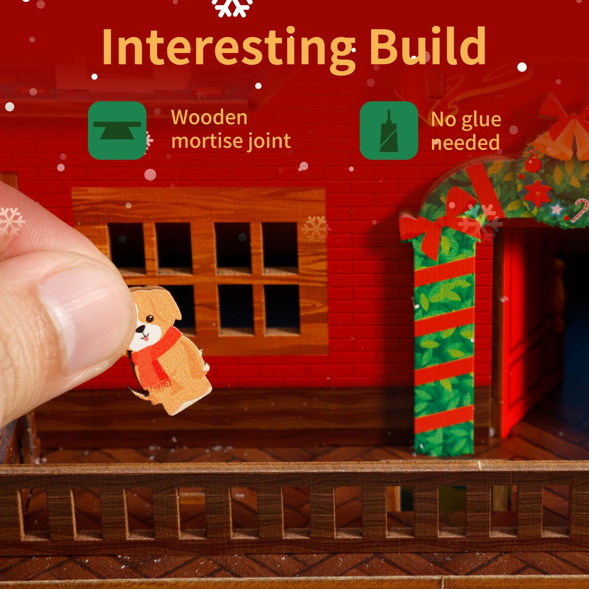 3D Puzzles for Adults Treehouse - Christmas Theme, Fun Holiday Home Decor
