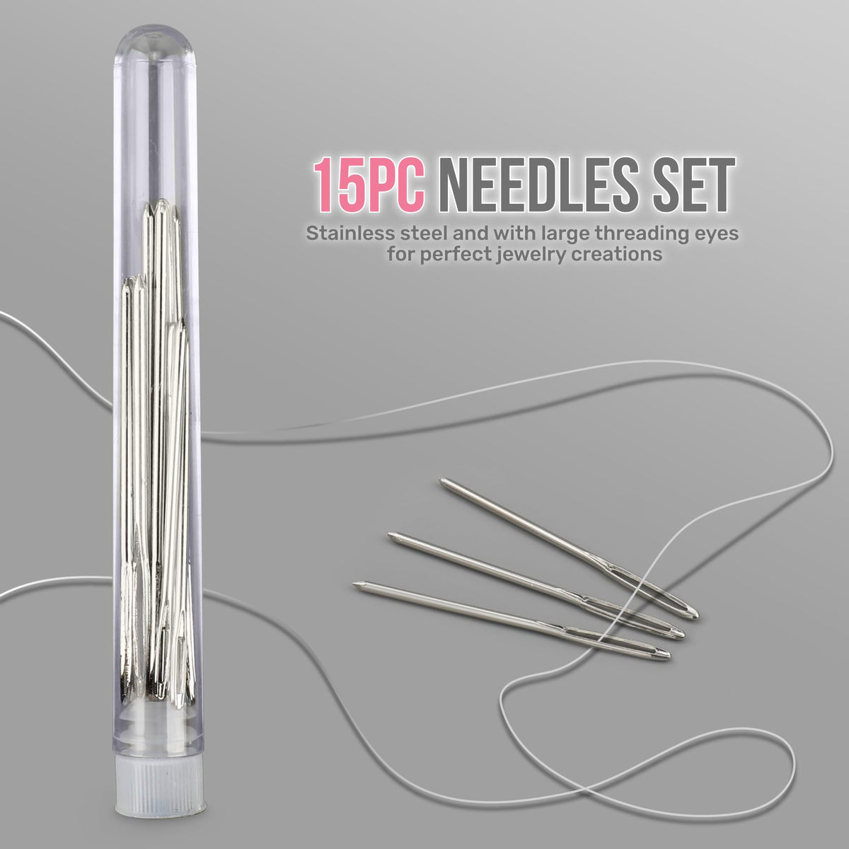 Hi-Spec Jewelry Making Supplies Kit for Adults with Findings Accessories Box Set. Pliers & Wires for Handmade Bracelets, Necklaces, Earrings and Charms Arts & Crafts
