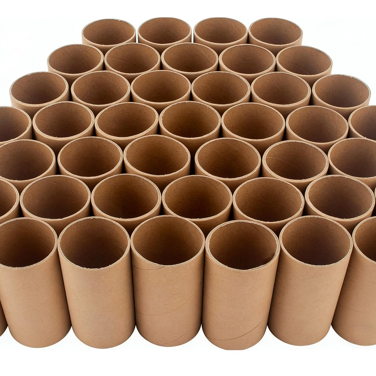 Czoynife 11.85" H 60Pack Brown Cardboard Tubes for Crafts, Bulk Paper Rolls for Kids DIY, Classroom Art Supplies, Holiday Decor