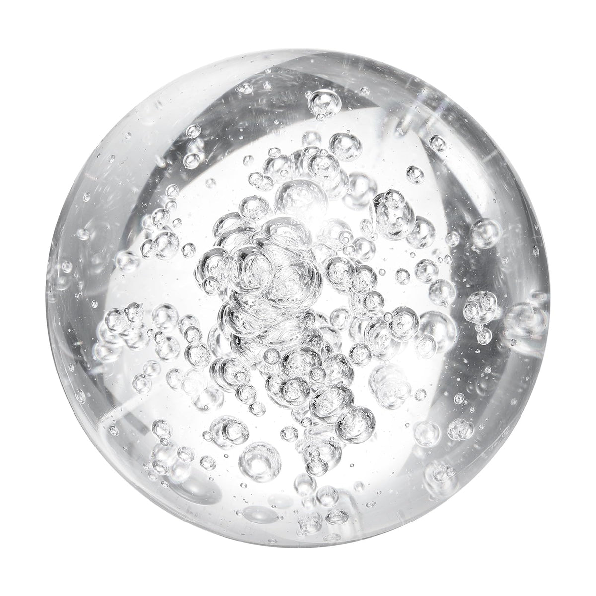 uxcell 80mm/3.1" Crystal Sphere Ball Bubble Glass Solid Decorative Sphere Crystal Ball Prop Ornament for Feng Shui Divination Fortune Telling Tabletop Fountain Decoration, Clear