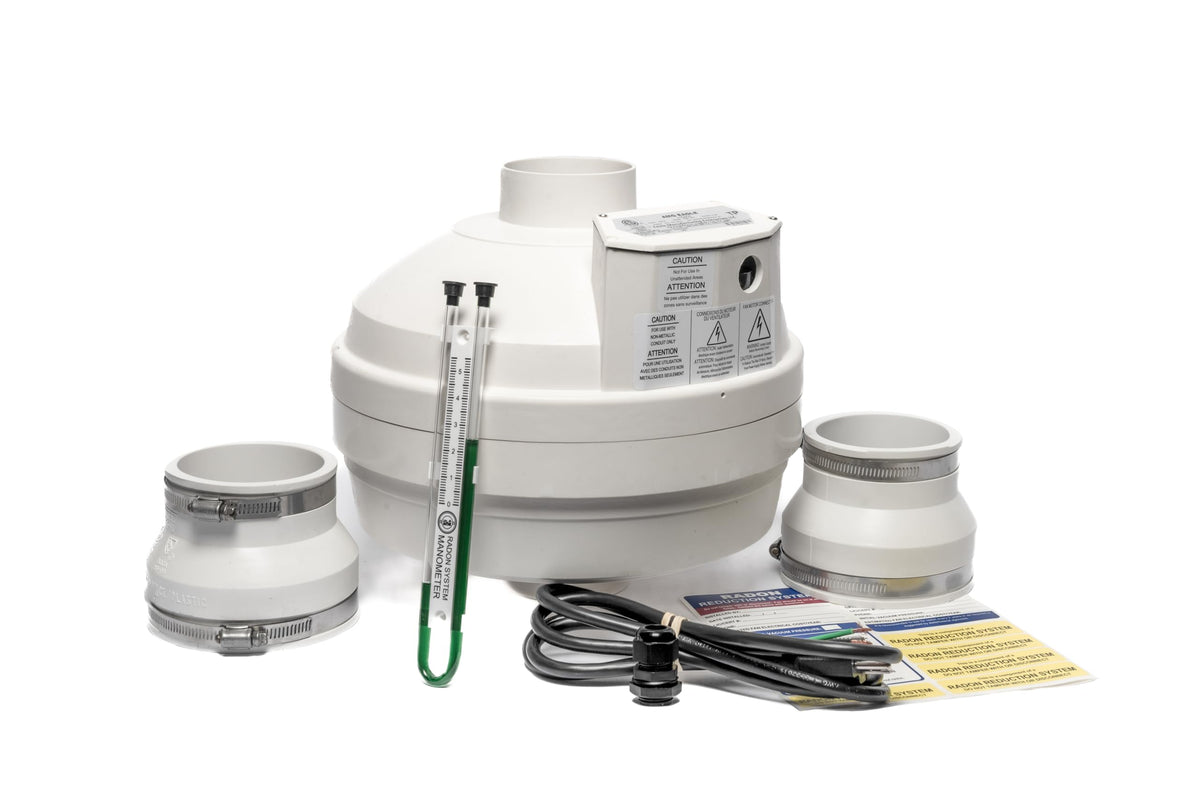 Festa AMG Eagle Radon Fan – 4“ Installation Kit - Quiet and Energy Efficient Radon Mitigation Inline Fans – High Performance 3” Duct Fan