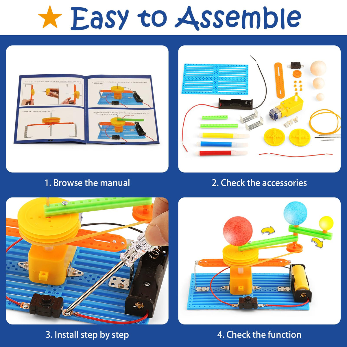 STEM Science Kits for Kids Age 8-12, Boys Activities Robot Building Kit 6-8 Girls Engineering Projects STEM Toys Learning Educational Science Game Experiment Gifts for 6 7 8 9 10 11 Year Old Activity