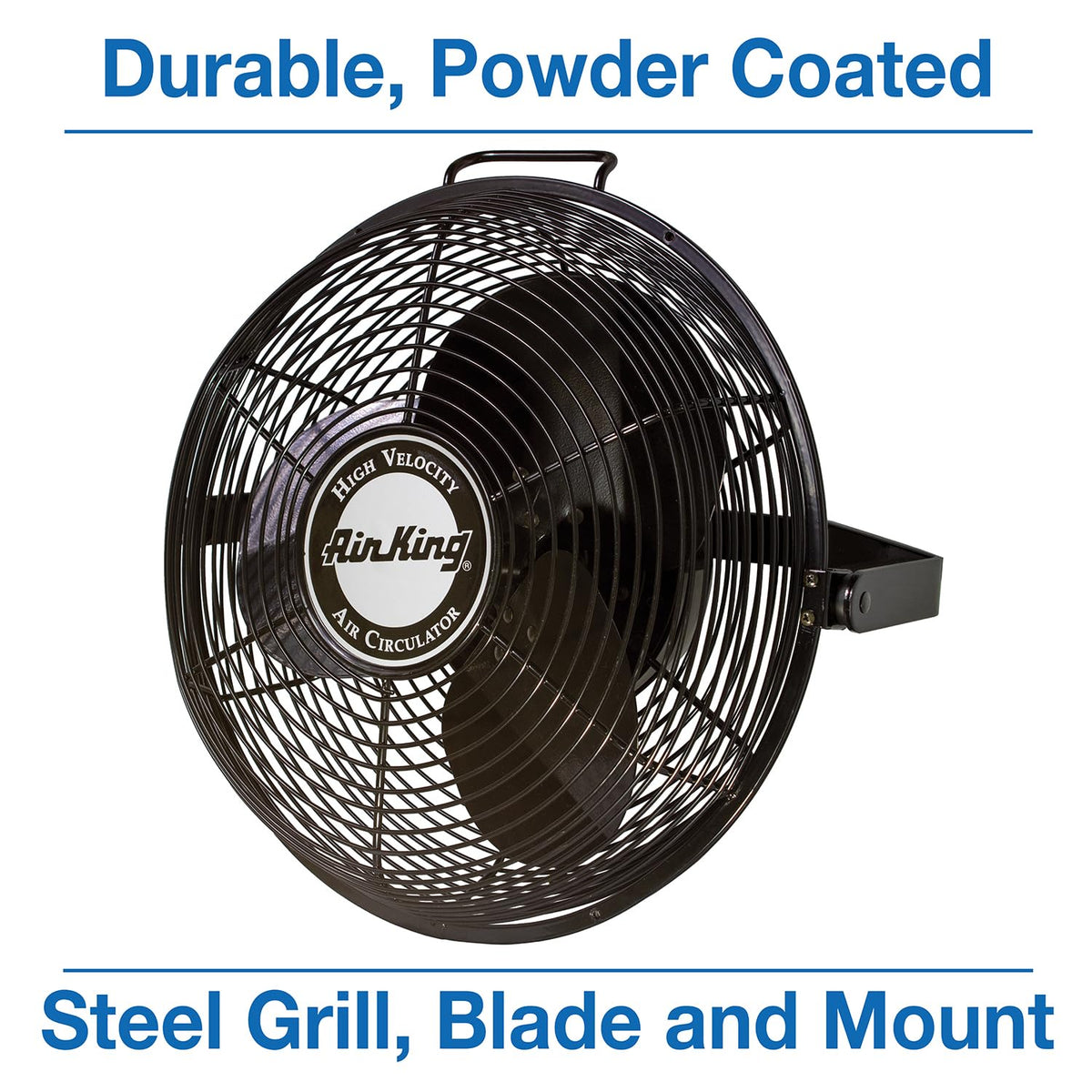 Air King 9314 14-Inch Industrial Grade High Velocity Multi Mount Fan,Black