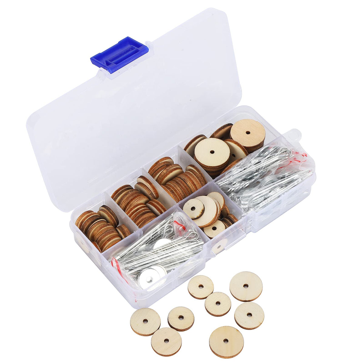 50 Set Doll Joints Cotter Pin Skeleton Movable Engage Bolt for Teddy Bear Making Supplies - Wood