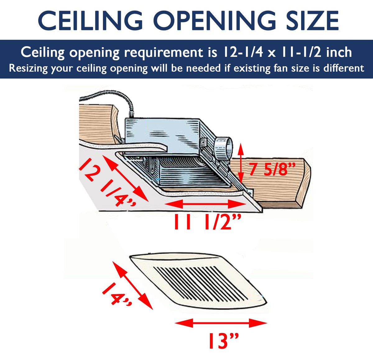 KAZE APPLIANCE SEP120HEZ | 120 CFM | 0.3 Sone Ultra Quiet | Energy Star Certified | Humidity Sensing | EZ Install No Attic Access | Bathroom Exhaust Ventilation Fan