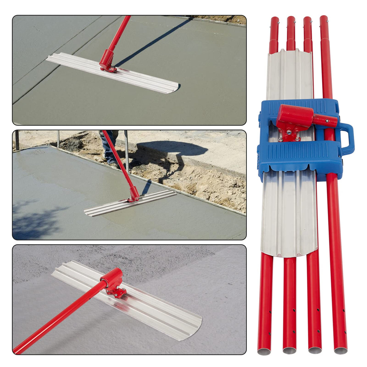 48 Inch Aluminum Concrete Bull Float Cement Trowel Finishing Tool