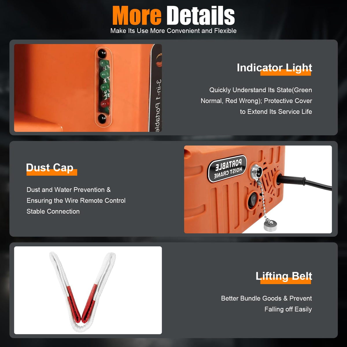 NOLANTISI 2 in 1 Electric Hoist Winch - 2200LBS 38FT 110V Manual, Wired and Wireless Remote Control for Factories, Warehouses, Garages, Etc