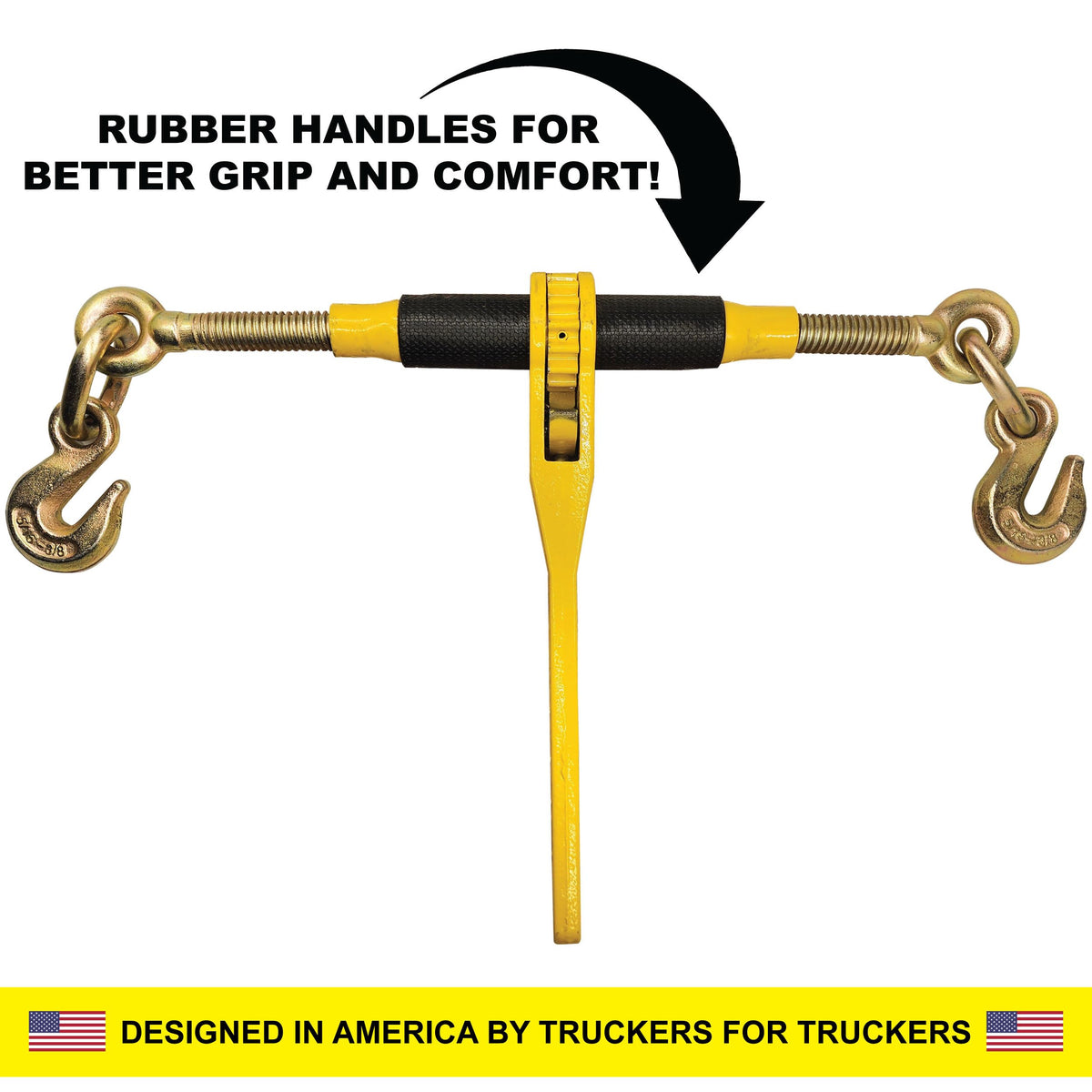 Knox Chain and Binder Kit 3/8in-1/2in, G70 Chains Ratchet Load Binders 9200lbs Working Strength, (4) Ratchet Binders and Chains, (4) 3/8in x 10ft G70, for Truck, Tie Down, Hauling, Towing