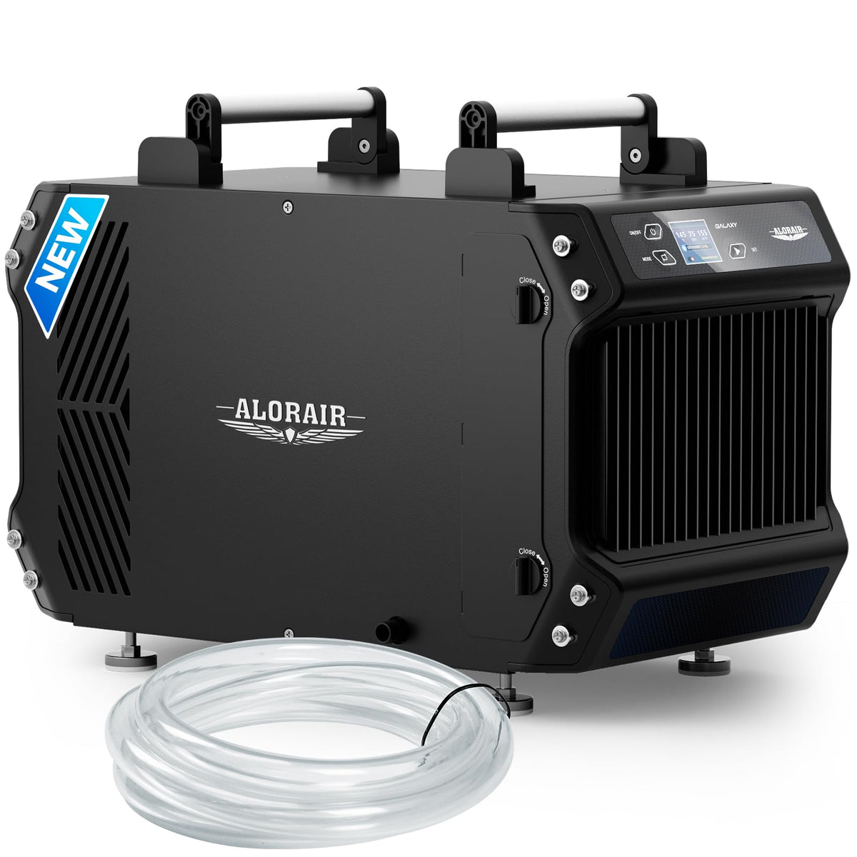 ALORAIR Galaxy 60 Crawl Space Dehumidifier 145 PPD, Commercial Basement Dehumidifier with Drain Hose, Auto Defrost, Compact Portable Dehumidifier for Crawlspaces and Basements, Up to 1,800 Sq. Ft.