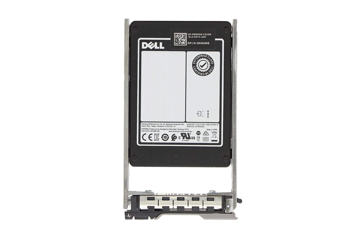 Dell 3.84TB 12Gb/s 2.5" SAS Solid State Drive Bundle with Tray, Compatible PowerEdge R640, R740, R740XD, R440, R540, R840, R940, T440, T640 Servers