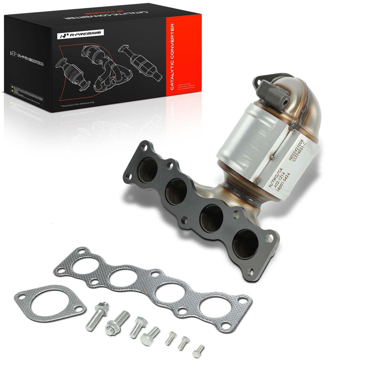 A-Premium Exhaust Manifold Catalytic Converter with Gasket Kit Direct-Fit Compatible with Hyundai Sonata 2015-2019 2.4L & Kia Optima 2016-2020 2.4L, E.P.A. Compliant, Replace# 285102GAV0