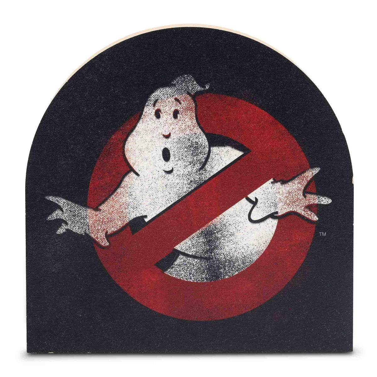 Ghostbusters Logo Shelf Sitter Decoration - Fun Wood Block Sign for Movie Room or Halloween Decor