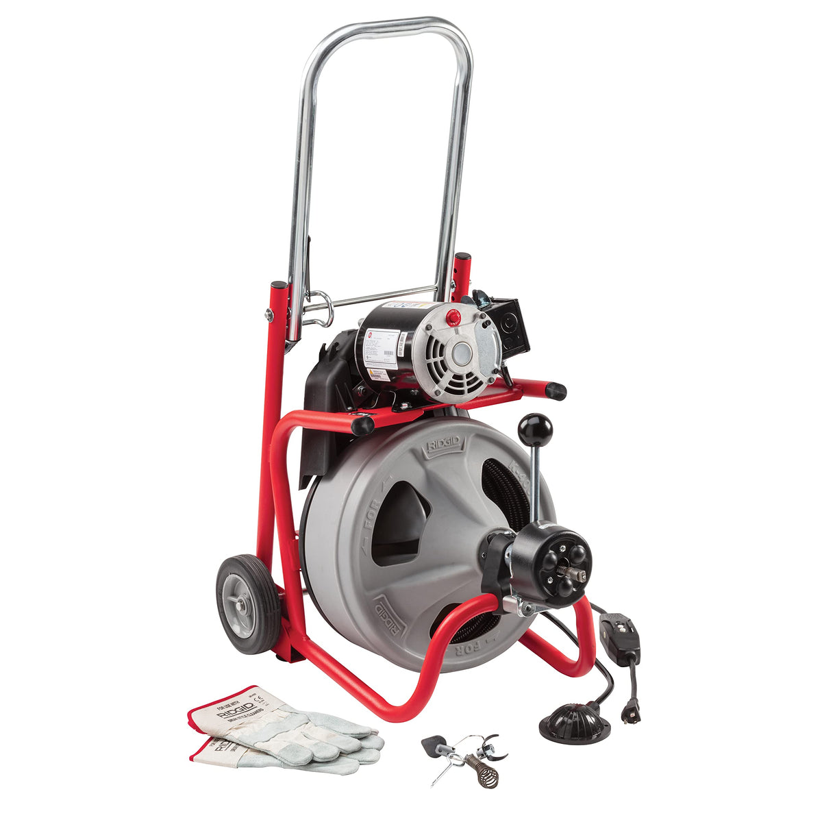Ridgid 27013 K-400AF 115Volt C45IW Drum Machine with C45 Integral Wound Cable with Autofeed