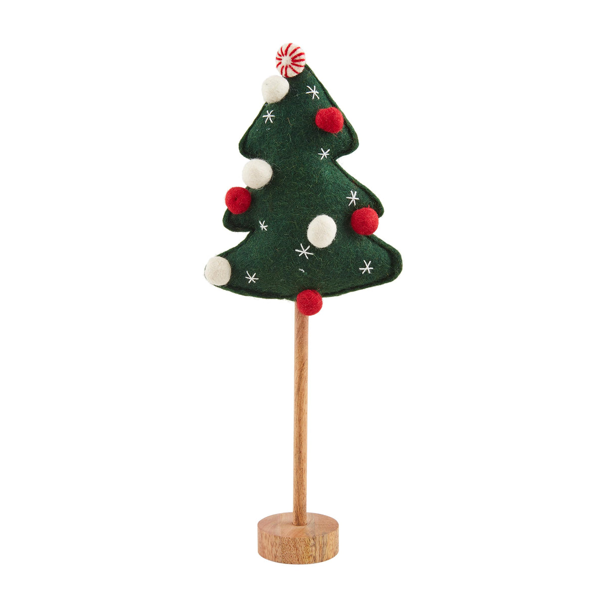 Mud Pie Felt Pom Pom Tree Sitter, Large, 17 1/2" x 7" Dia