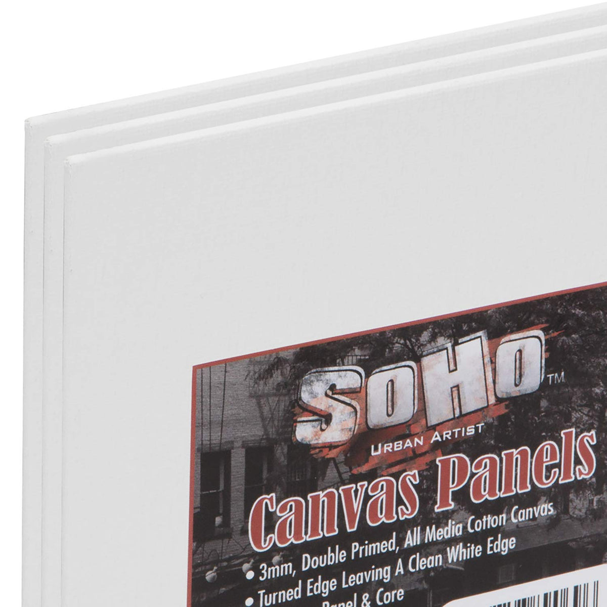 SoHo Artist Cotton Canvas All Media Panels - 14x18-3 Pack of Double Primed Cotton Acid-Free Panels Bonded Canvases for Paintings, Artwork and More