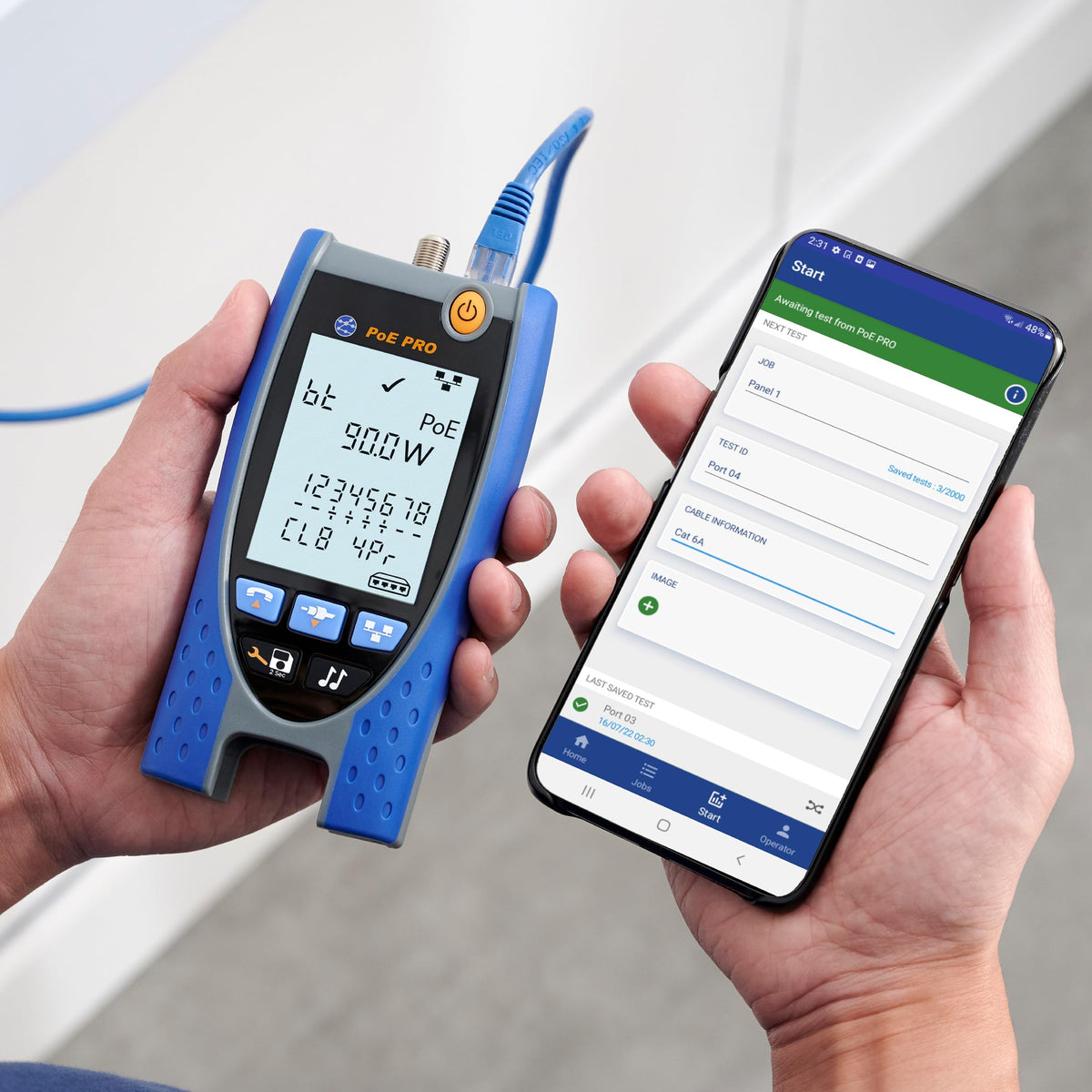 TREND Networks | R158006 | PoE Pro | Cloud Connected Data Cable and PoE Verifier | Includes Cable Testing Features of the VDV II PRO | Advanced Wiremap & Troubleshooting Tool