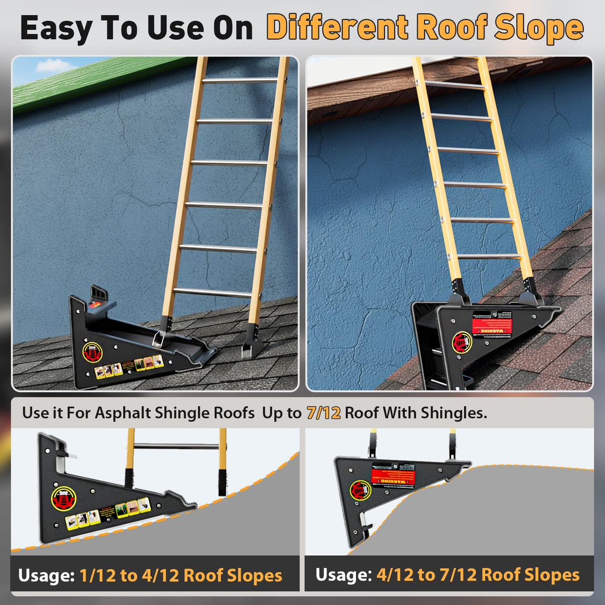 Ladder Leveler,Roof Leveler Tool, Ladder Stabilizer,Roof Leveling Tool,Stable Platform for Uneven Surface