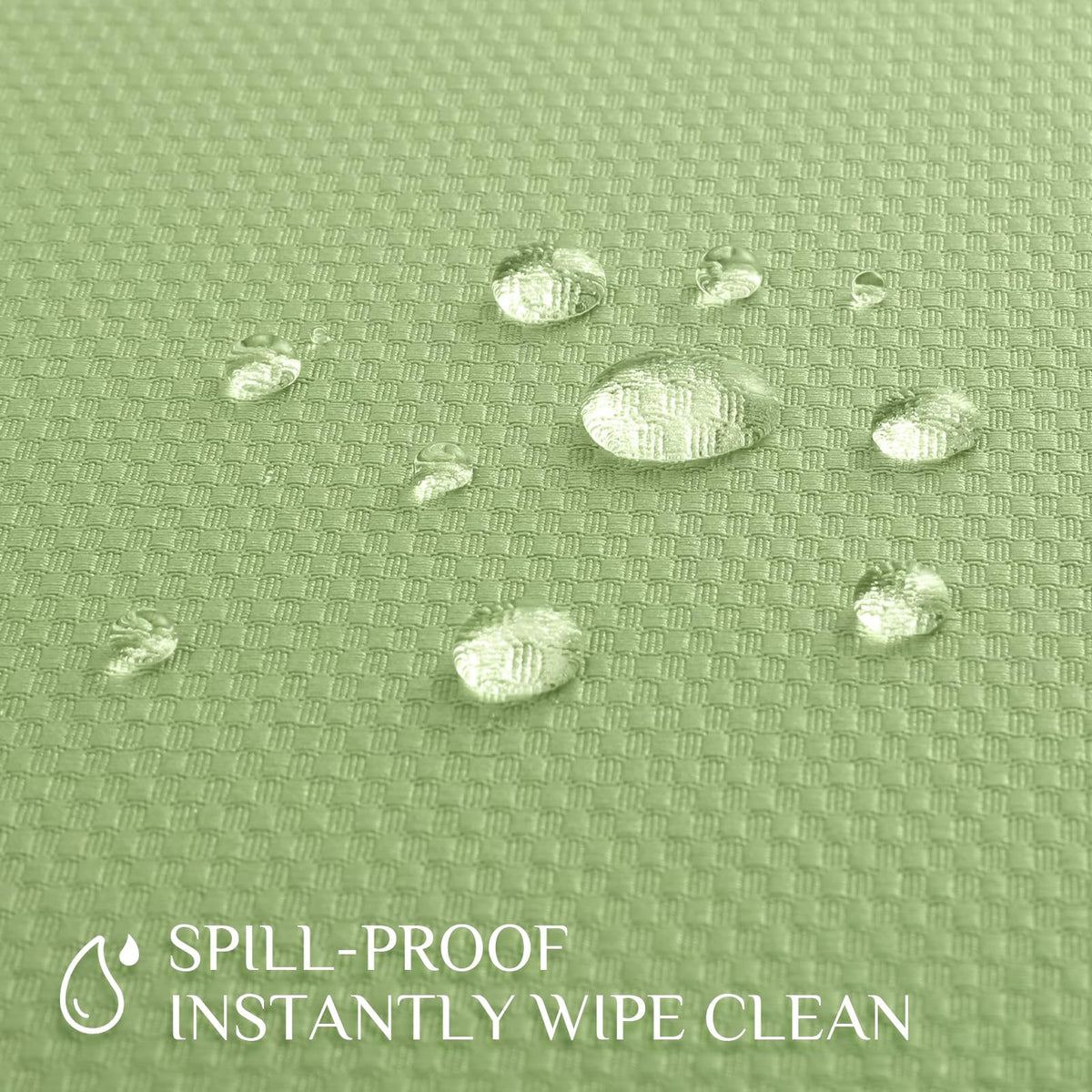 Softalker Sage Green Tablecloth Rectangle, Jacquard Weaved Texture Pattern Spring Tablecloth, Waterproof Wrinkle Free Washable Table Cloth for Outdoor Party Dinner - 52 x 70 Inch