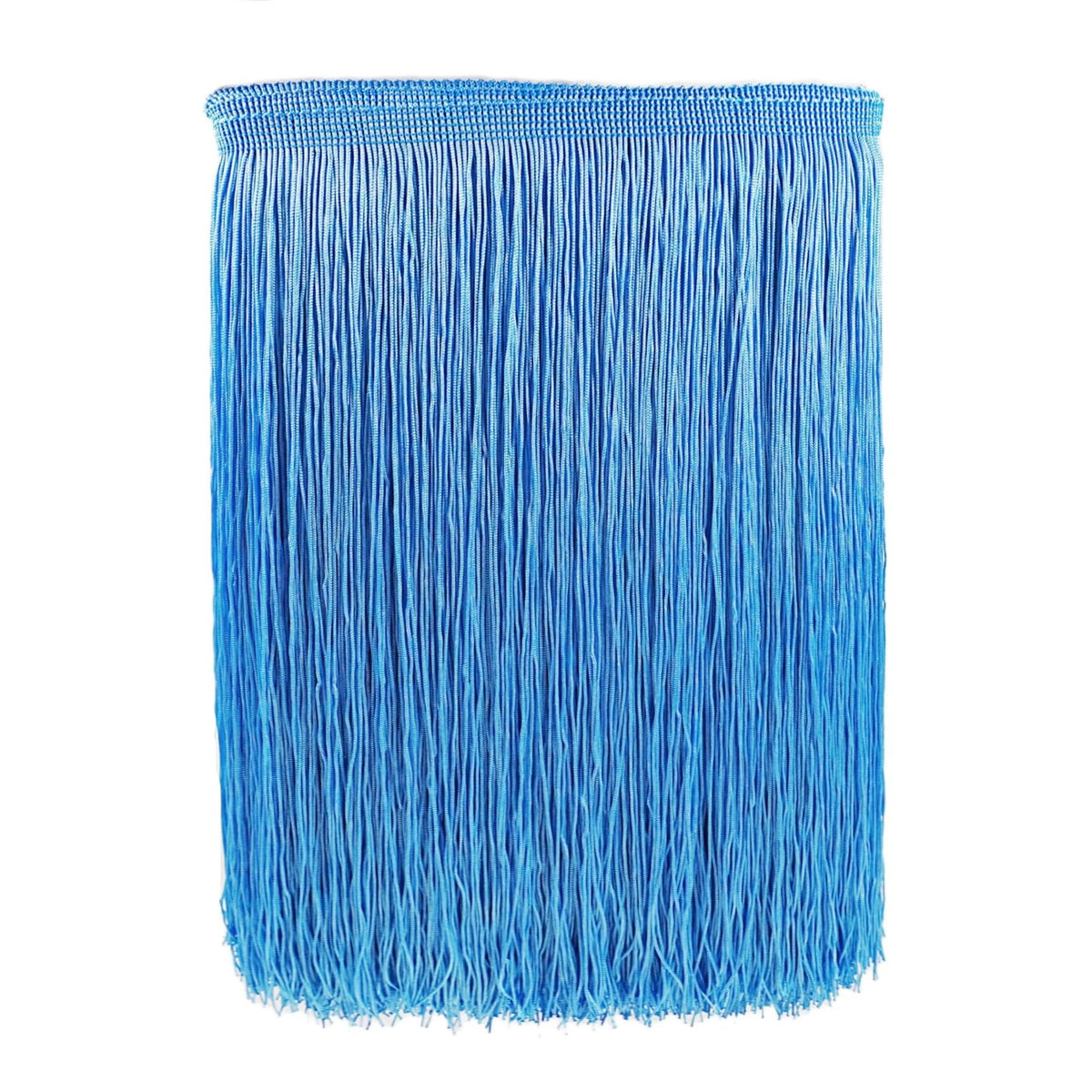 10 Yards 12'' Width Fringe Trim Tassel Sewing Trim Lace Polyerter Fibre Tassel for Clothes Accessories Latin Wedding Dress and DIY Lamp Shade Decoration (Light Blue)