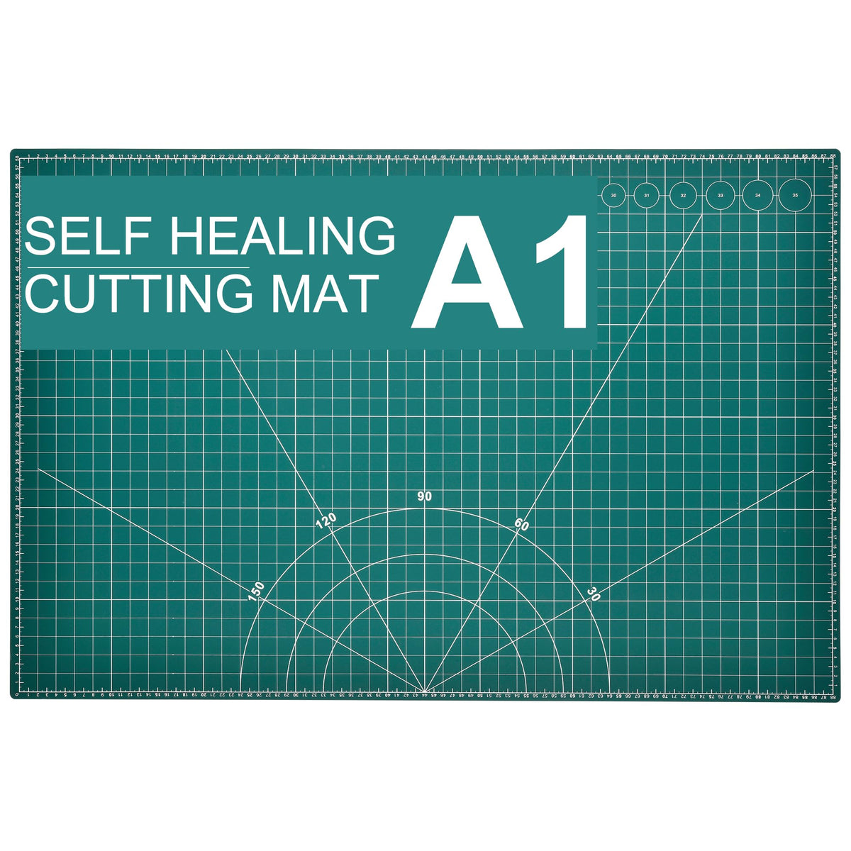 Prime Vinyl Cutting Mat, 23" x 35" Large Self Healing Sewing Mat, 5-Ply Heavy Cut Board, Rotary Cutting Mat for Crafts, Sewing Supplies and Quilting Tools.