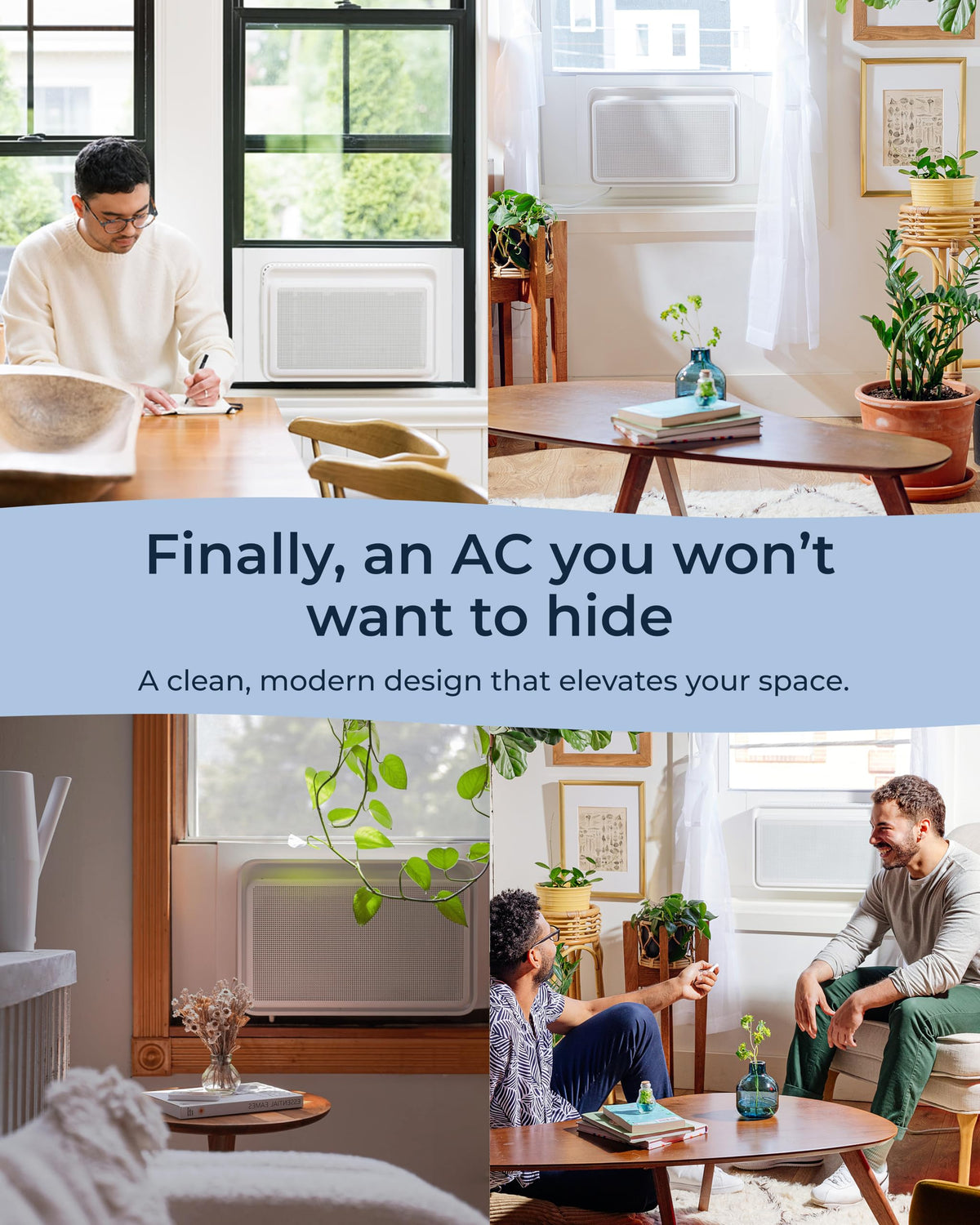 Windmill Window Air Conditioner - Quiet & Smart, Easy Install, Voice-Enabled, Remote & App Control AC Unit - 6,000 BTU