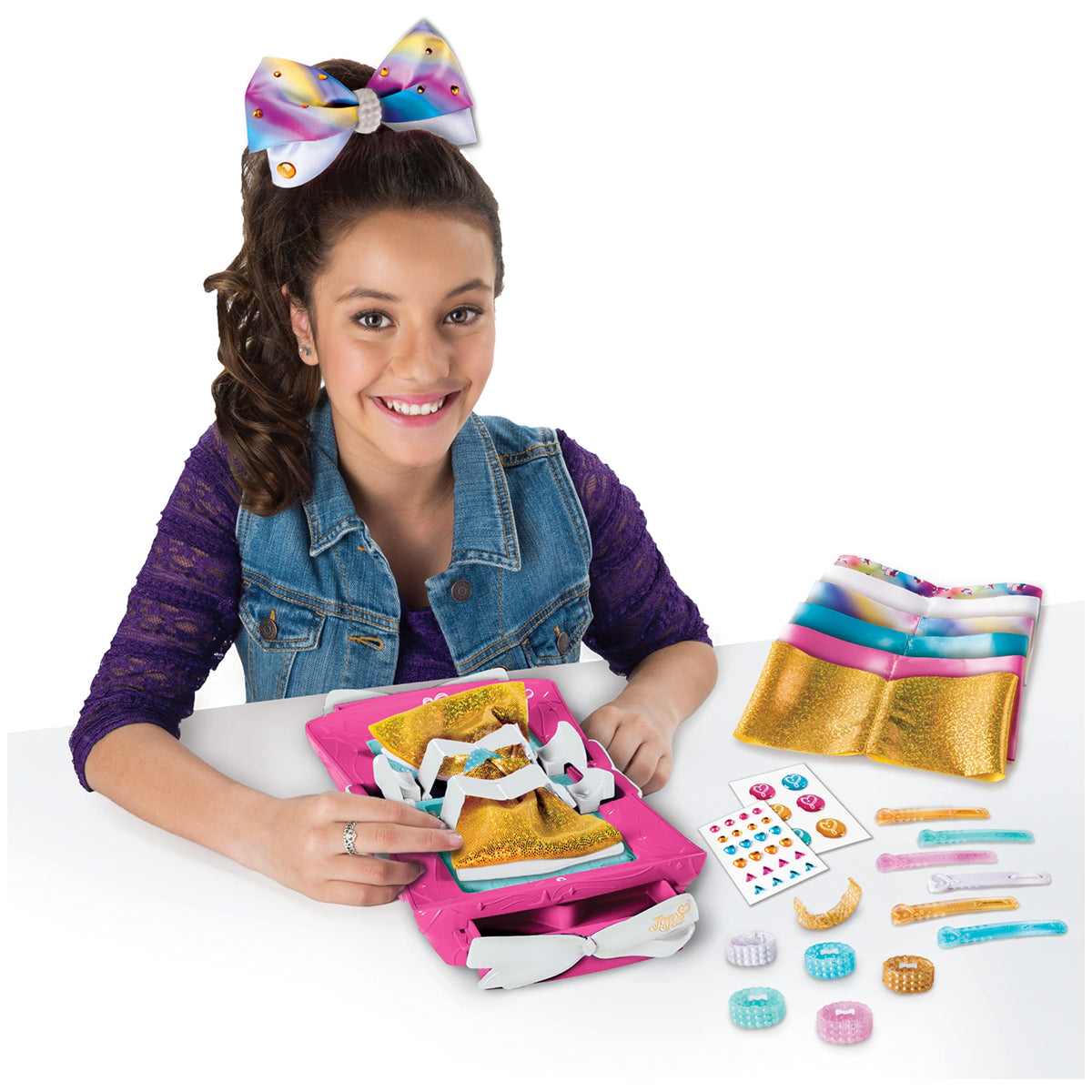 Cool Maker – JoJo Siwa Bow Maker with Rainbow and Unicorn Patterns, for Ages 6 and Up