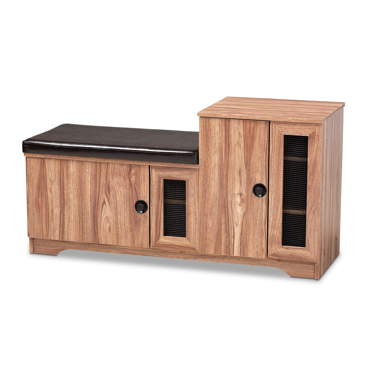 Baxton Studio Benches, One Size, Dark Brown/Oak