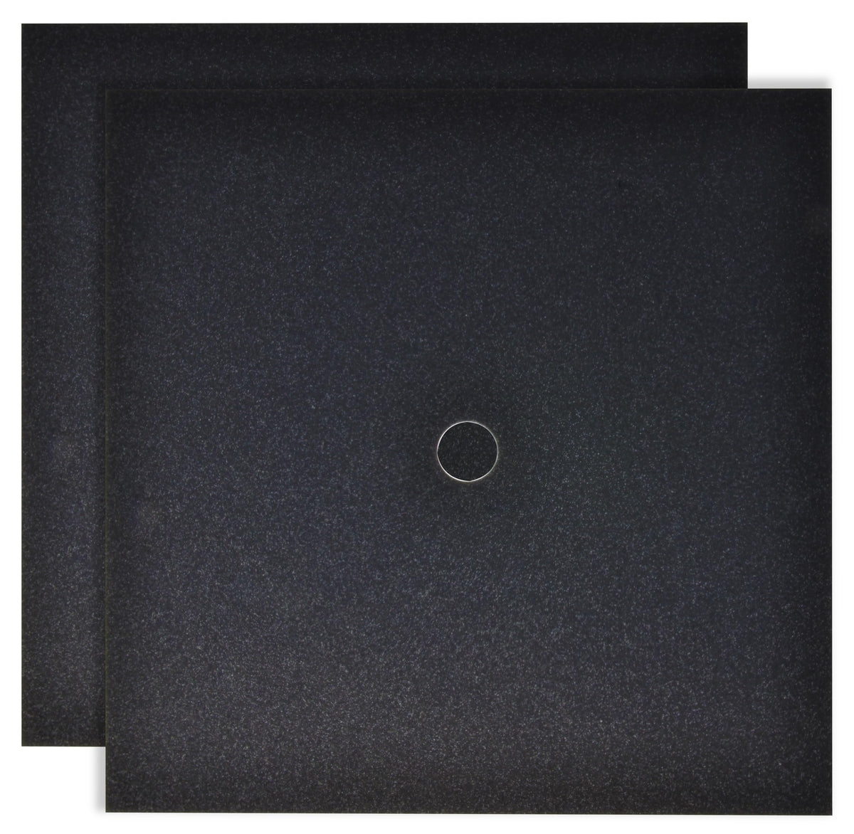 Graduation Cap Topper Kit 25 Count 9x9 Inch Black Glitter Caps with 150 Adhesive Dots for DIY Decorating Mortarboard Decoration Supplies