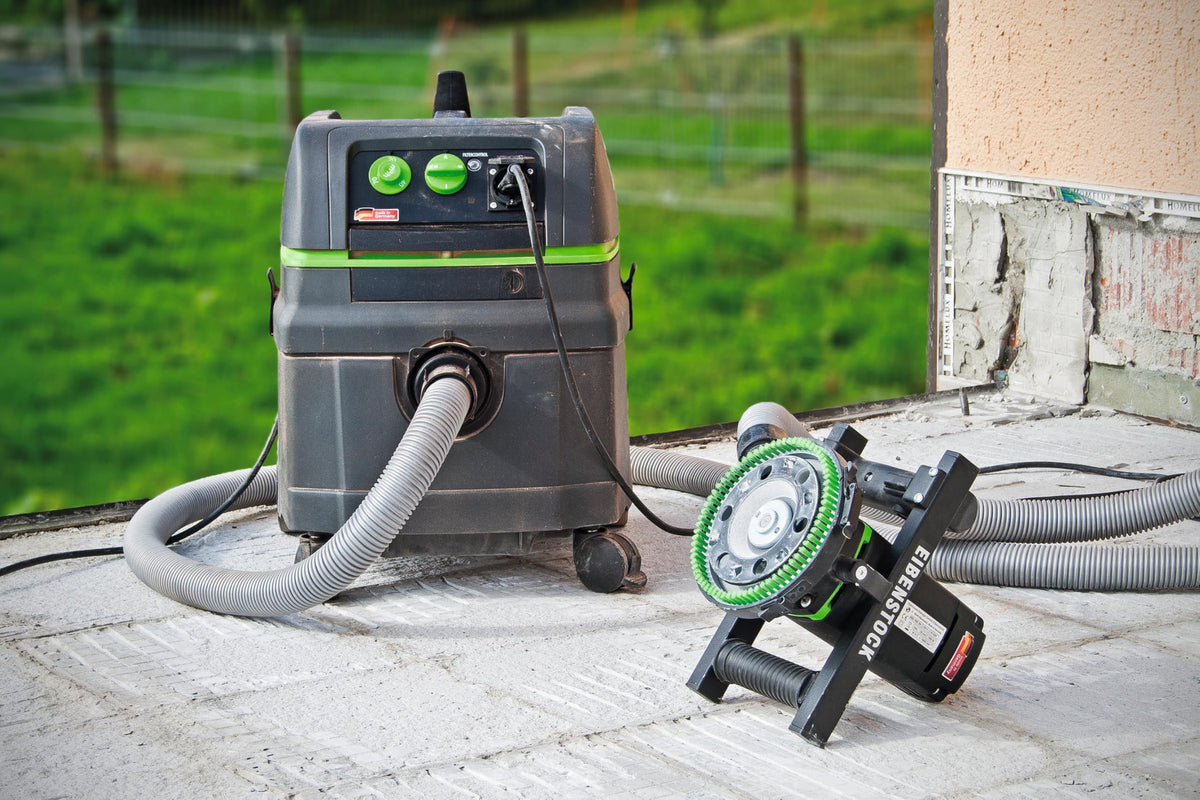 CS Unitec | EBS 1802.1 | 5" Heavy-Duty Concrete Surface Grinder with Dust Extraction for Removing Paint, Epoxy, Glue, and other Coatings. Low Vibration, 16 Amp, 10,000 RPM – Made in Germany