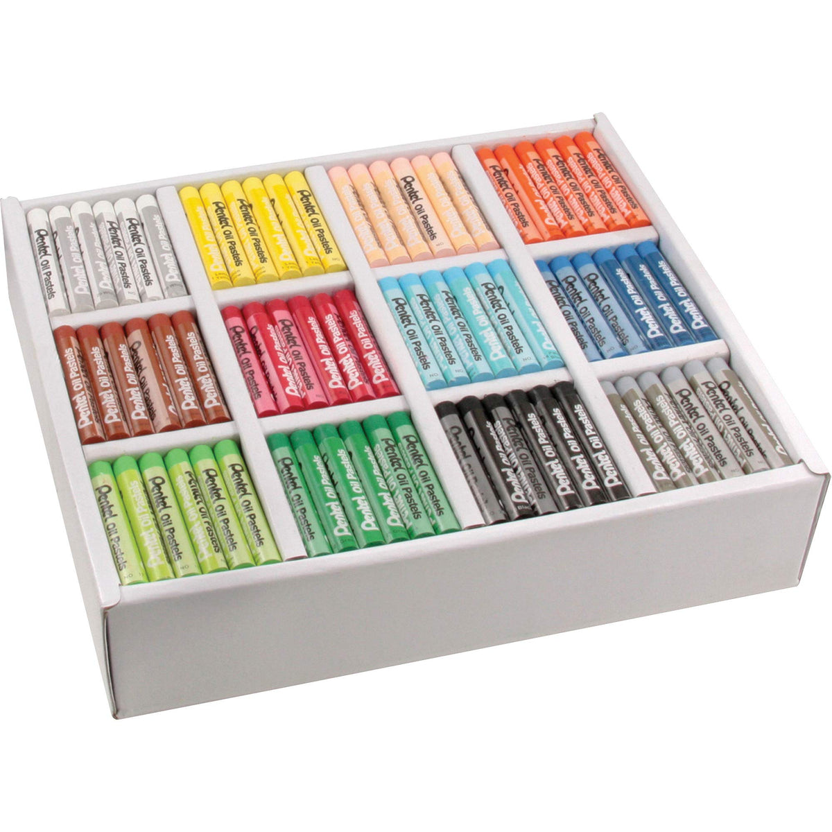 Pentel Arts Oil Pastels, 432 Piece Classroom Size Pack (PHN-12CP)