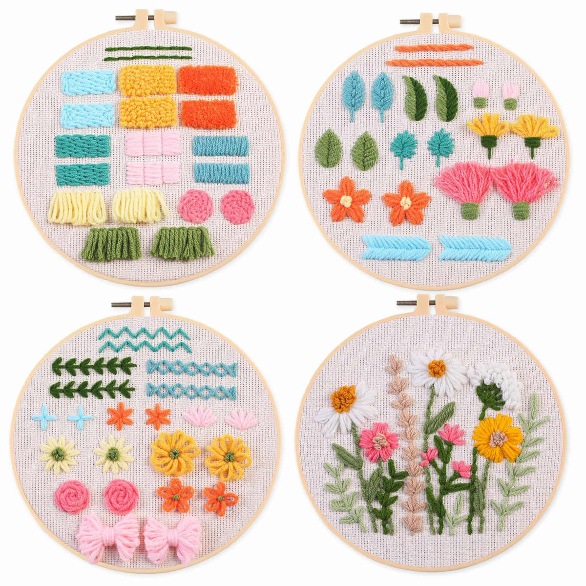 Myfelicity Punch nedle kit,Punch Needle Kits Adults Beginner,Learn Various Needlework Techniques for poking Embroidery