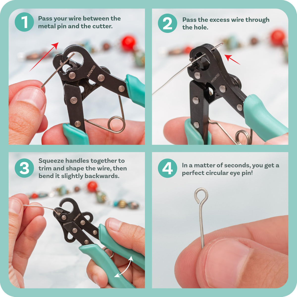 The Beadsmith Vintaj One Step Looper – Create and Trim Consistent 1.5 mm Loops for Jewelry Making, Use With 24-18g Craft Wire