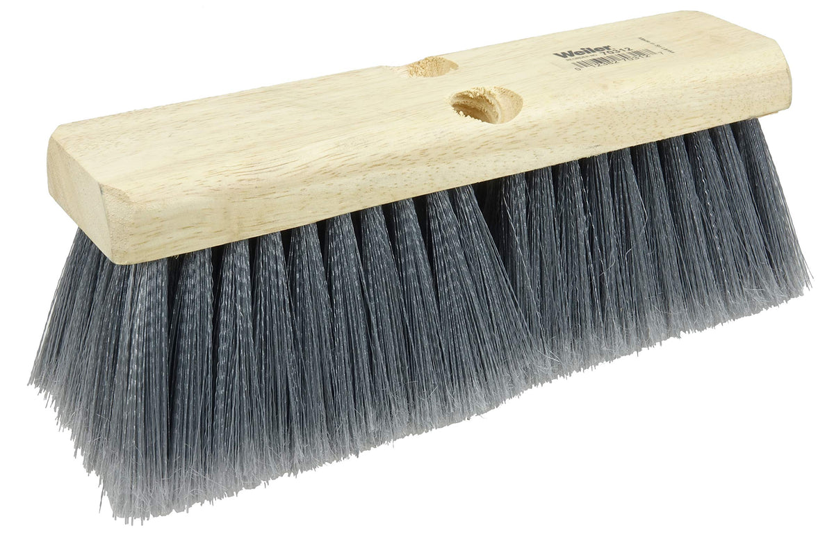 Weiler 70312 10" Bus Brush, Flagged Silver Grey Polystyrene Fill (Pack of 12)