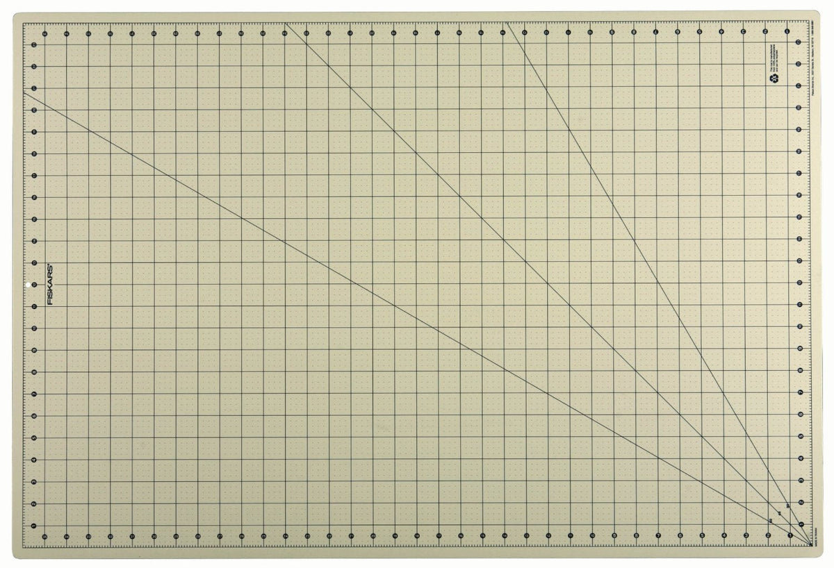 Fiskars Self Healing Eco Cutting Mat with Grid for Sewing, Quilting, and Crafts - 24" x 36” Grid