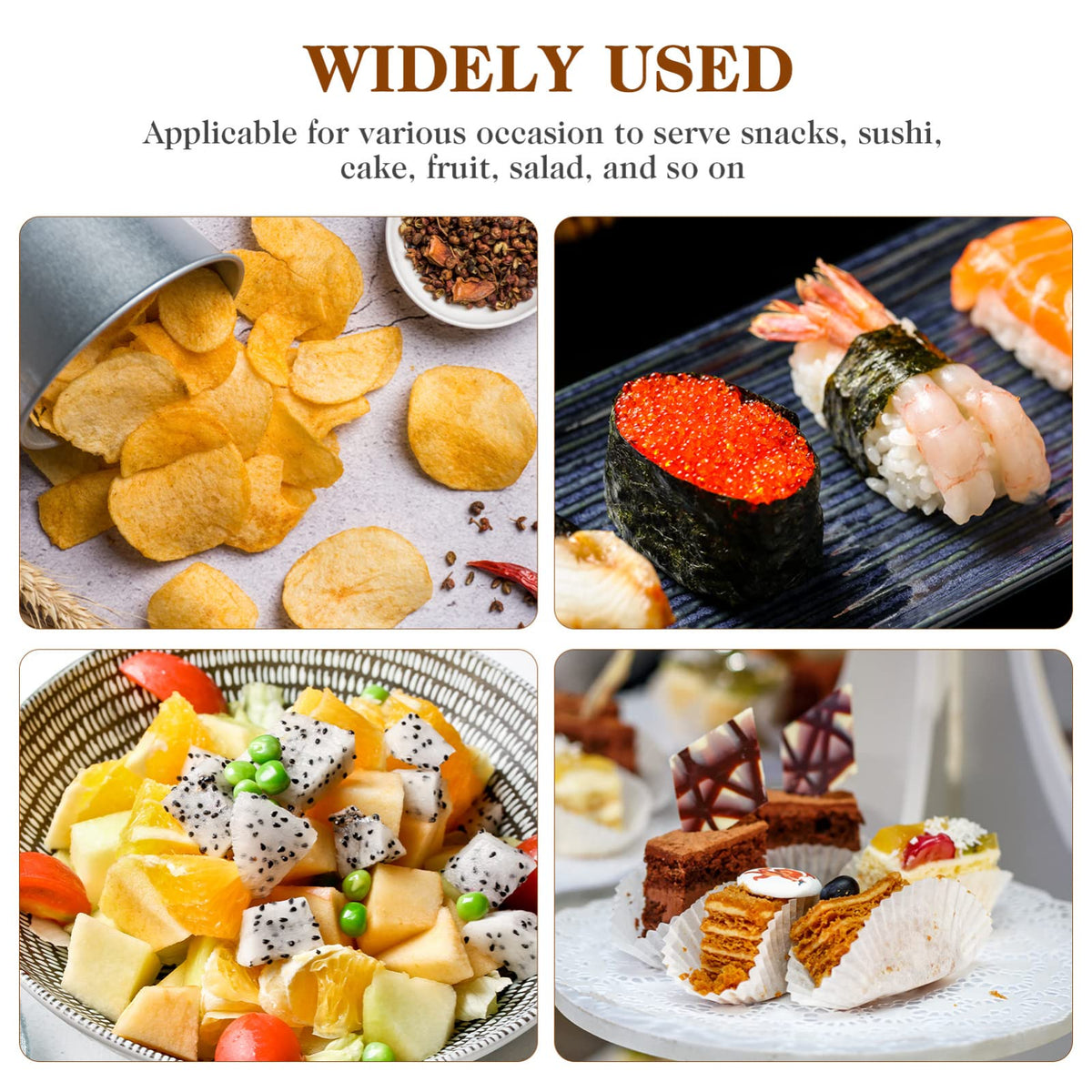 Bamboo Wooden Boat Disposable Wood Boat Plates Dishes Mini Sushi Boat Sushi Serving Tray Bamboo Leaf Boat Food Container Wood Bowl for Catering and Home Use 200pcs (3.3x2.3inch)