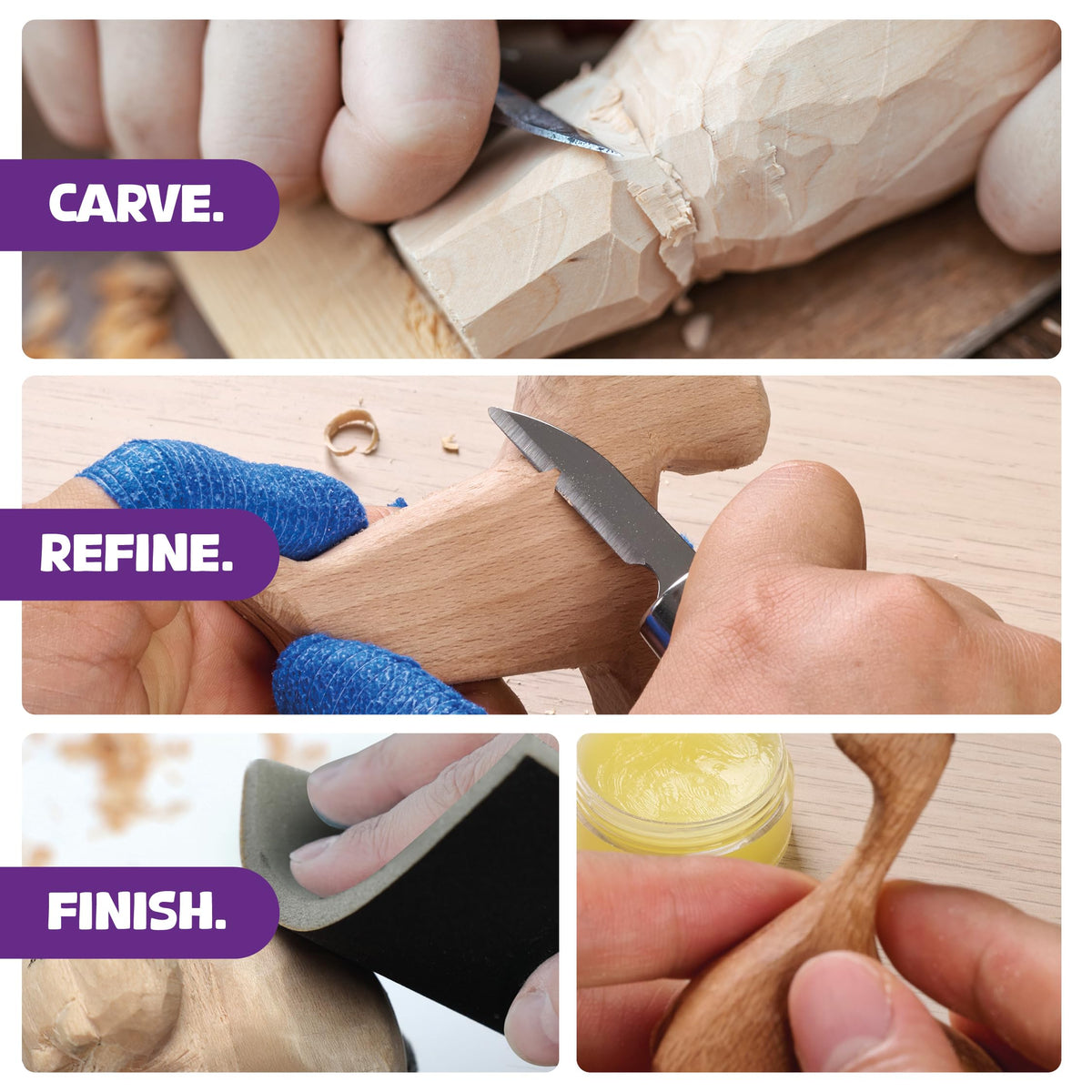 Wood Whittling Kit - Wood Carving Tools - Crafts for Adults - Easter Unique Gifts - Teen Boy Gifts - Birthday Gift Ideas for Women - Hobbies DIY Kits for Adults, Boys, Girls, Women, & Men