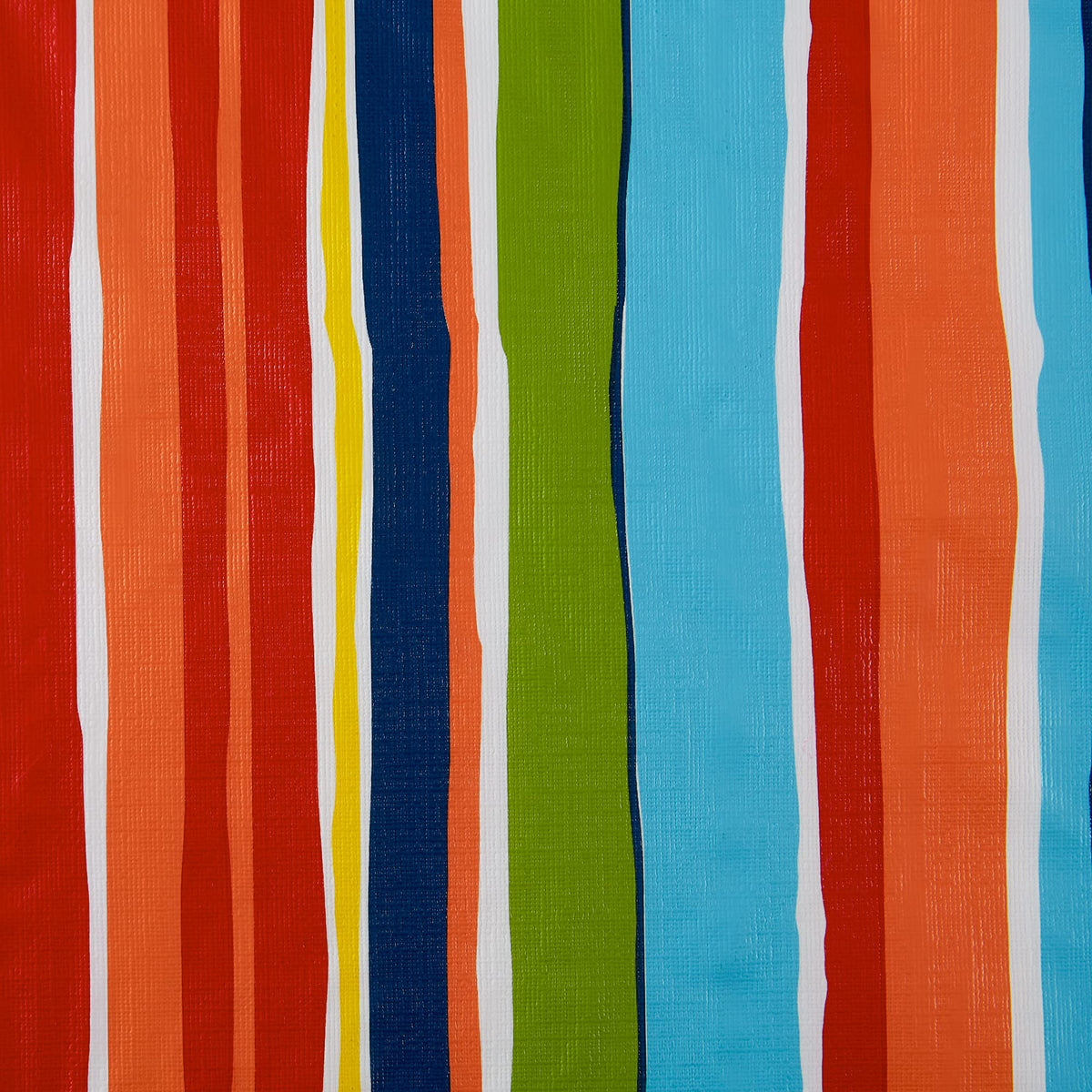 DII Vinyl Tabletop Collection Indoor/Outdoor Spill-Proof Flannel Backed Tablecloth, Rectangle, 60x84, Summer Stripe