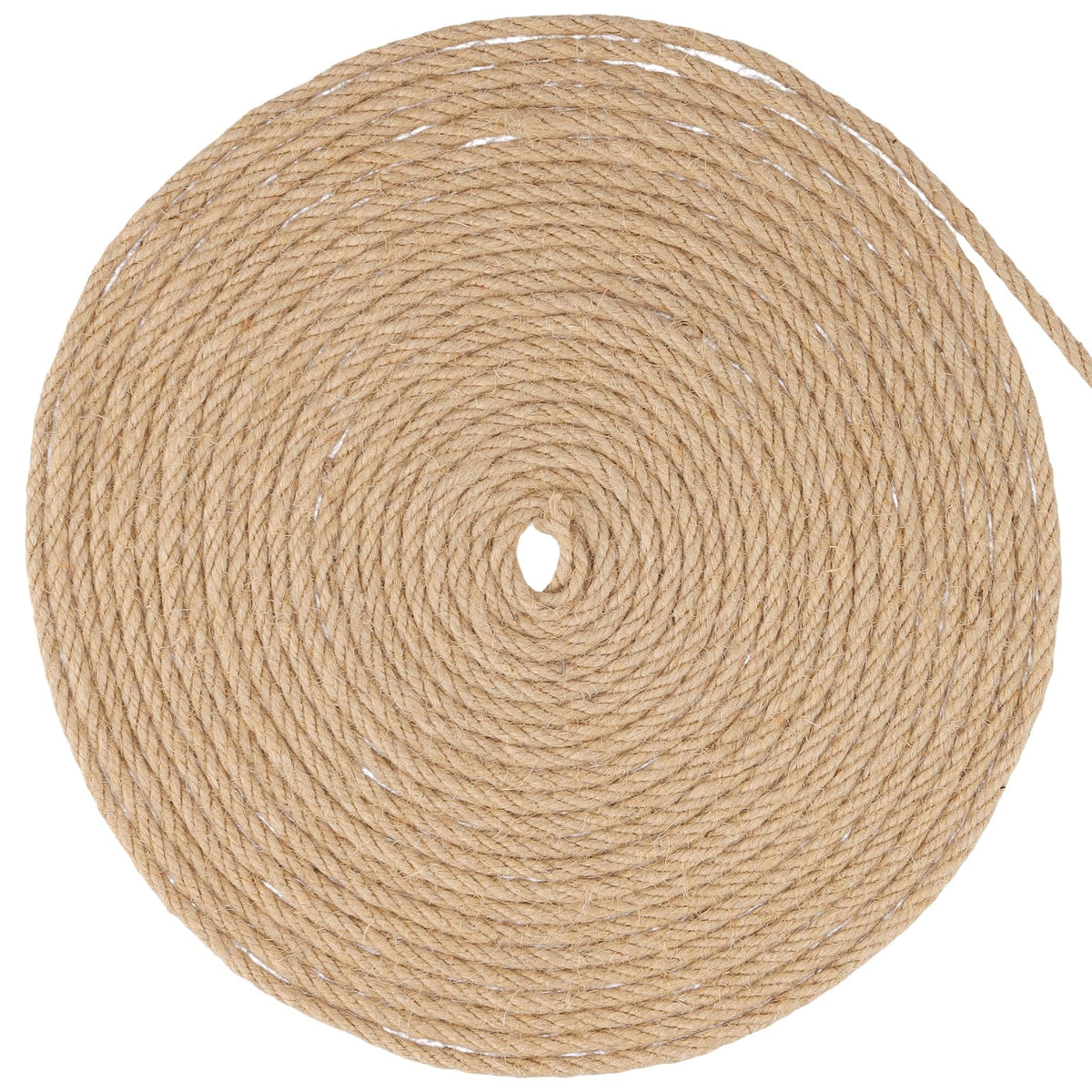 NINGWAAN 2 Rolls Jute Twine String, 1/4 inch Hemp Rope Craft Jute Rope for Crafts, Packing, Home Decorating, 6 mm x 656 Ft