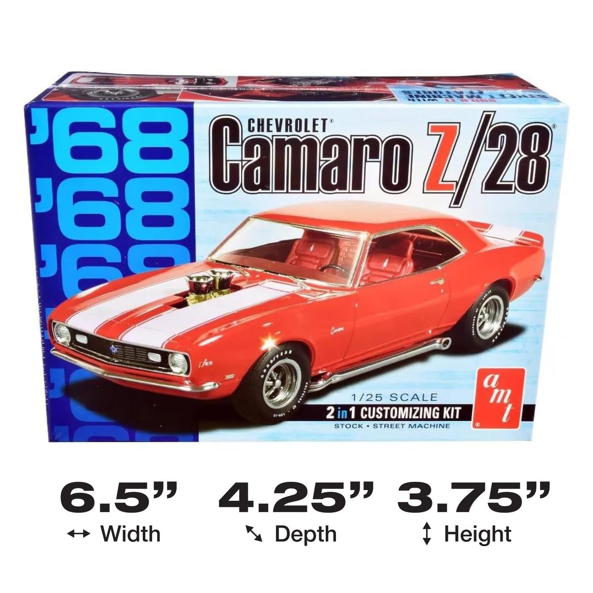AMT 1968 Chevy Camaro Z/28 1:25 Scale Model Kit