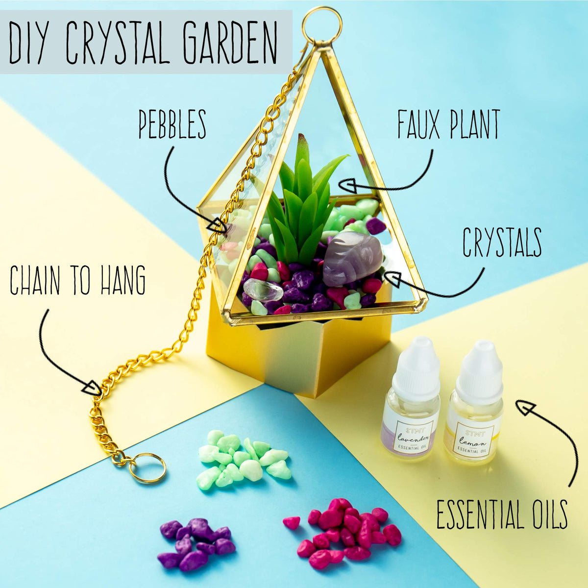 DIY Crystal Terrarium