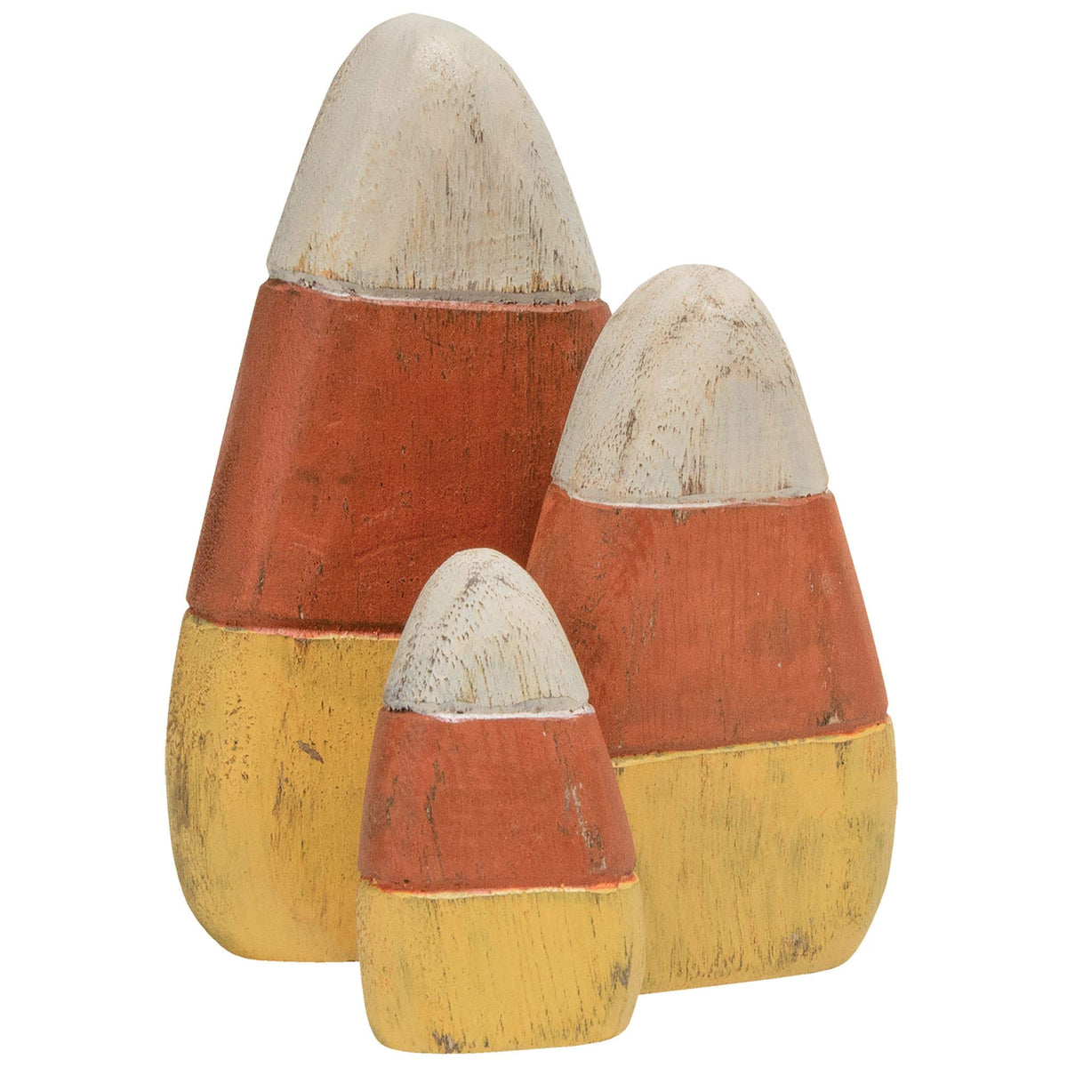 CWI Gifts Wooden Candy Corn Shelf Sitters 3/Set